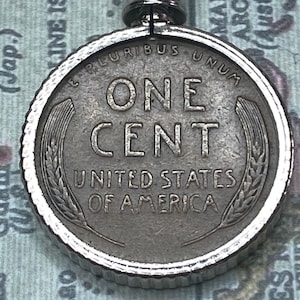 Lincoln Wheat Penny Coin Pendant US Wheat Penny Necklace Coin Jewelry