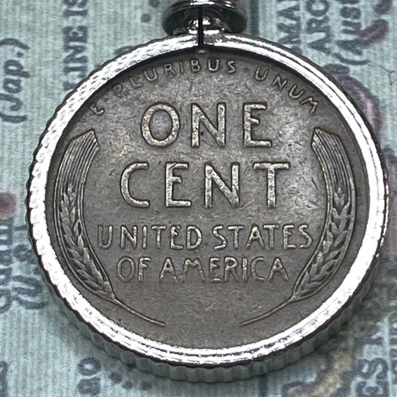 1946 Lincoln Wheat Penny Coin Pendant 