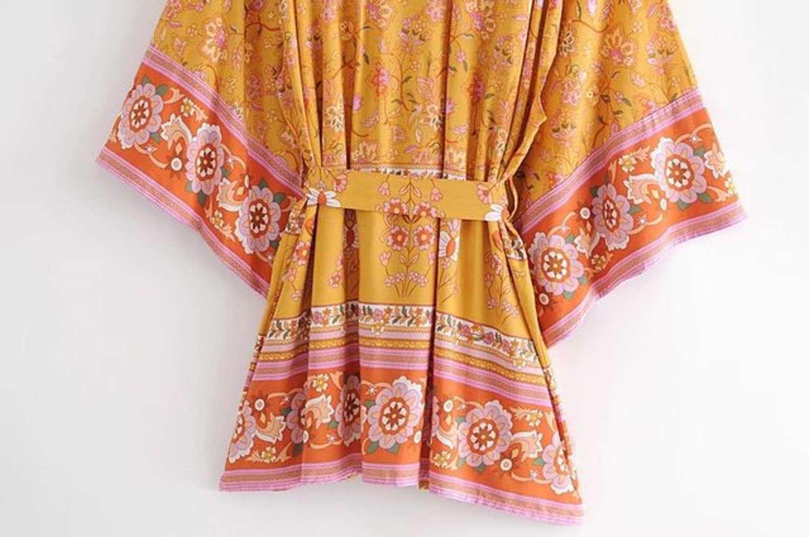 mustard yellow robe