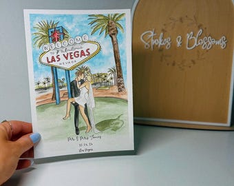 Engagement gift, engagement watercolour portrait, personalised portrait, faceless portrait, couple gift, artwork, wedding stationery