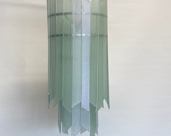 Modern Art Deco style  Iridescent Bespoke Lighting for Staircases, High Ceilings, Kitchen Islands and Entrances