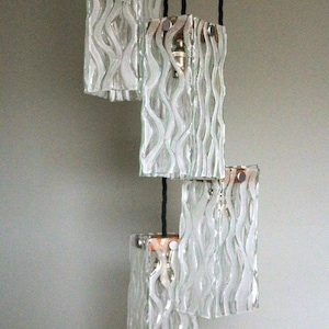 Bespoke 4 Pendant light using Recycled Materials