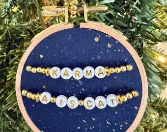 TS Karma is a Cat Friendship Bracelet Ornament