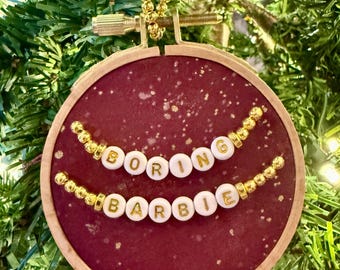 TS "Boring barbie" Friendship Bracelet Ornament