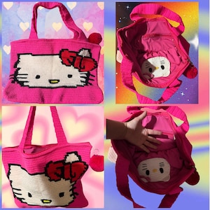 Set de 6 bolígrafos de gel Hello Kitty con tinta negra y secado rápido - Incluye pegatinas, libro para colorear, personajes de Sanrio (Kuromi, Melodi, Pocheco, Cinnamon Roll) y set de regalo. Pink HelloKitty Tote