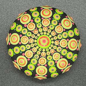 Hand Painted Mandala Stone, Dot Painting, Mandala Stone, Dot Art, Bohemian Gift, Painted Stones, Mandala Art
