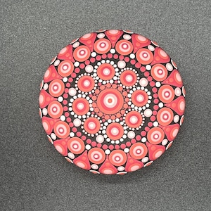 Hand Painted Mandala Stone, Dot Painting, Mandala Stone, Dot Art, Bohemian Gift, Painted Stones, Mandala Art