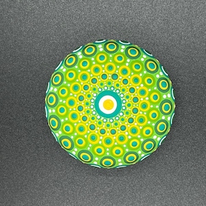 Hand Painted Mandala Stone, Dot Painting, Mandala Stone, Dot Art, Bohemian Gift, Painted Stones, Mandala Art