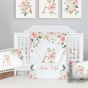 Baby girl flower crib bedding sales