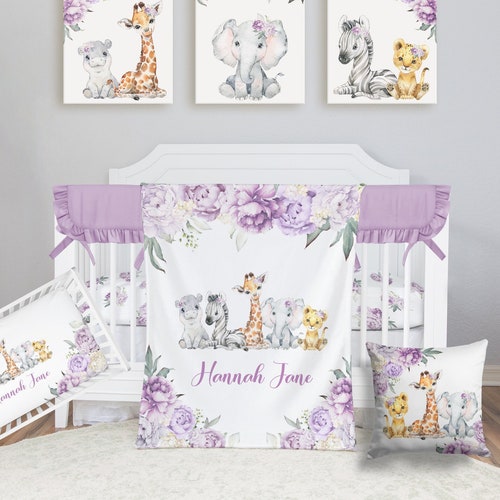 Safari Crib Bedding Set Safari Nursery Safari Animal Baby Etsy Canada