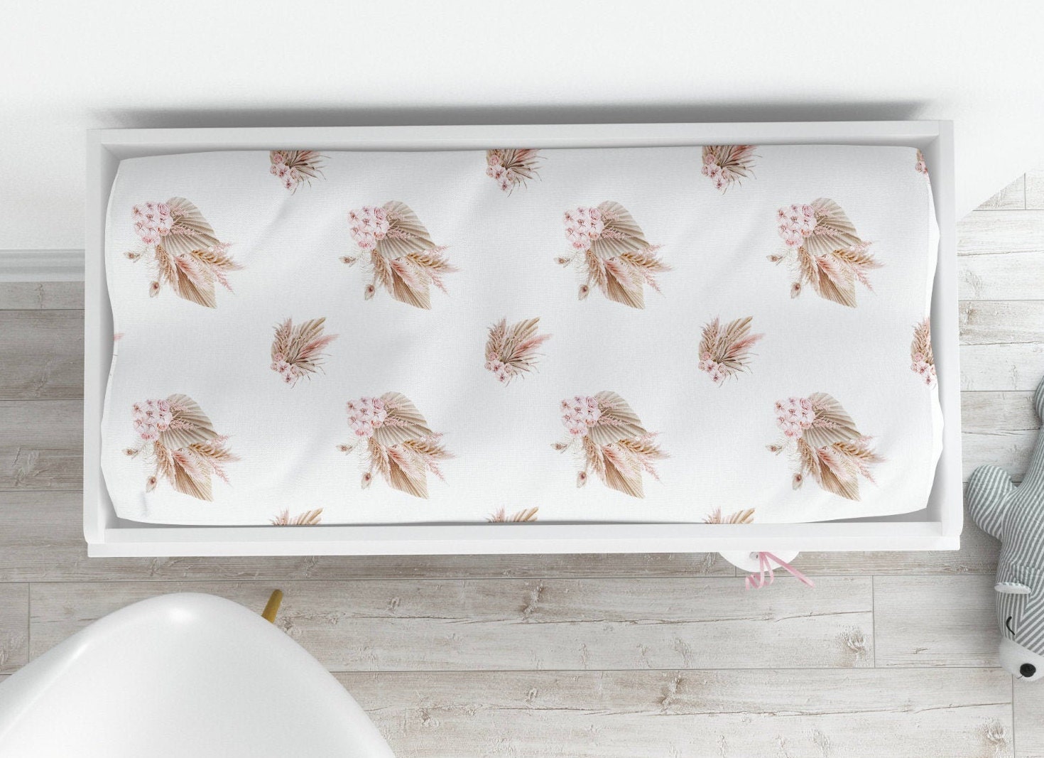 Baby Girl Boho Bedding Set Floral Boho Crib Bedding Set Etsy