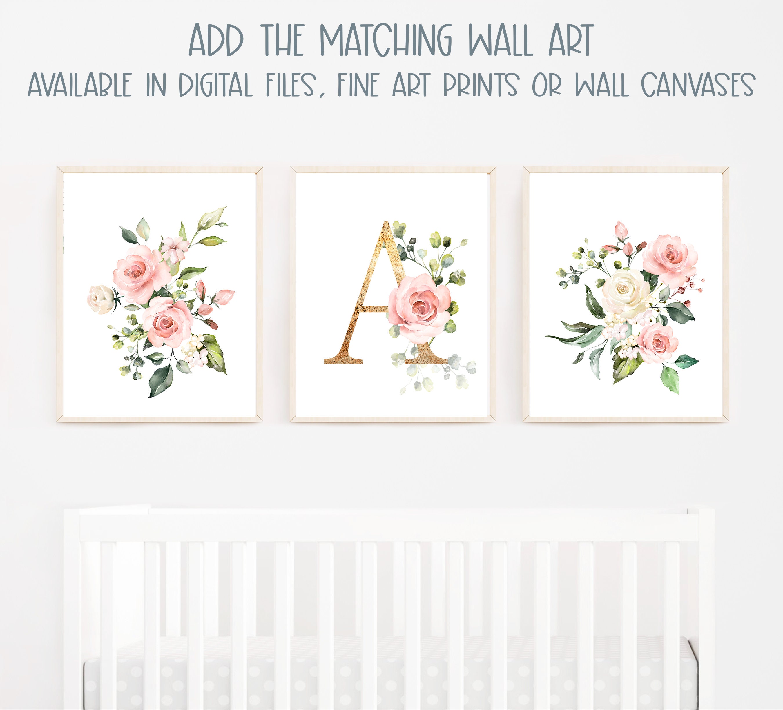 Baby Girl Floral Bedding Set Vintage Floral Crib Bedding Set Etsy