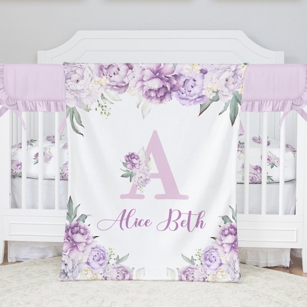 Purple Baby Bedding Etsy