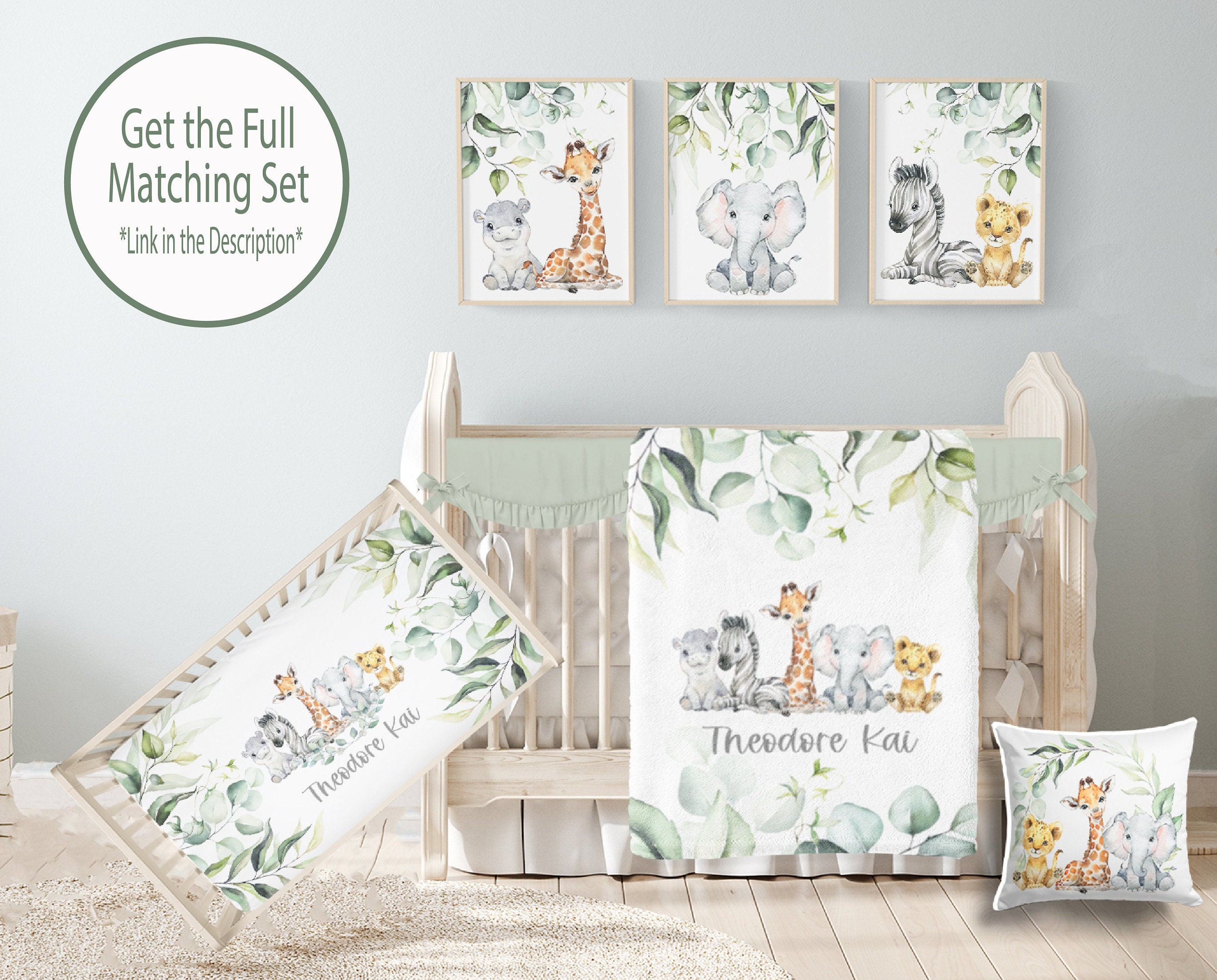 Baby Boy Swaddle Set With Name Blanket Beanie Hat Etsy