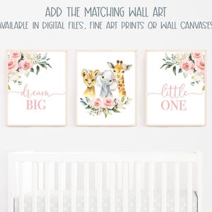 Safari Crib Bedding Set, Personalized Baby Girl Blanket, Safari Animal Nursery Set Baby Girl Bedding Set Safari Crib Sheet, Elephant Bedding image 9