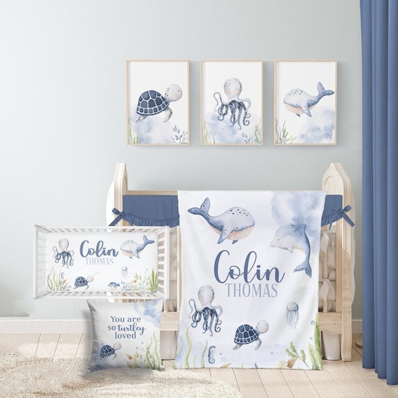 Ocean baby bedding crib sets hotsell