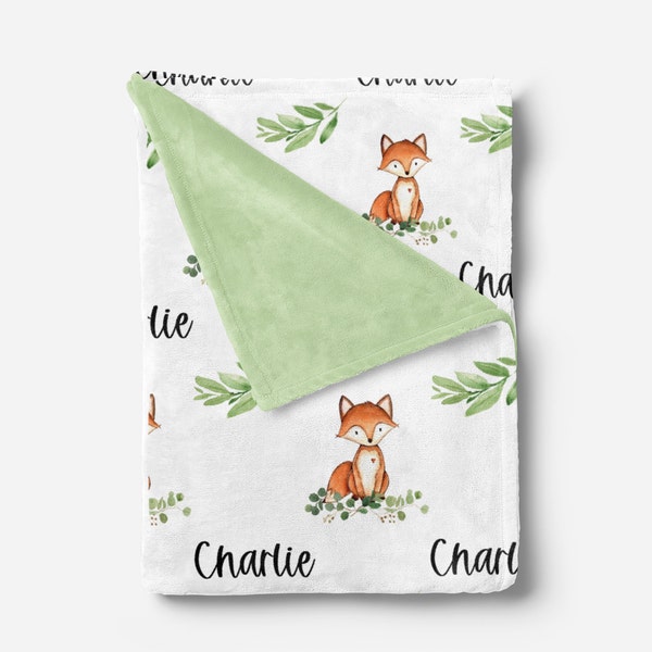 Fox Baby Blanket Etsy