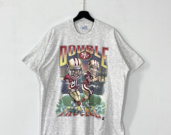 Vintage 90s San Francisco 49ers T-Shirt Salem NFL Sportswear Single Stitch Grey XLarge