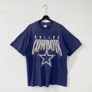Vintage 90s Dallas Cowboys T-Shirt NFL Sportswear Single Stitch Blue XLarge