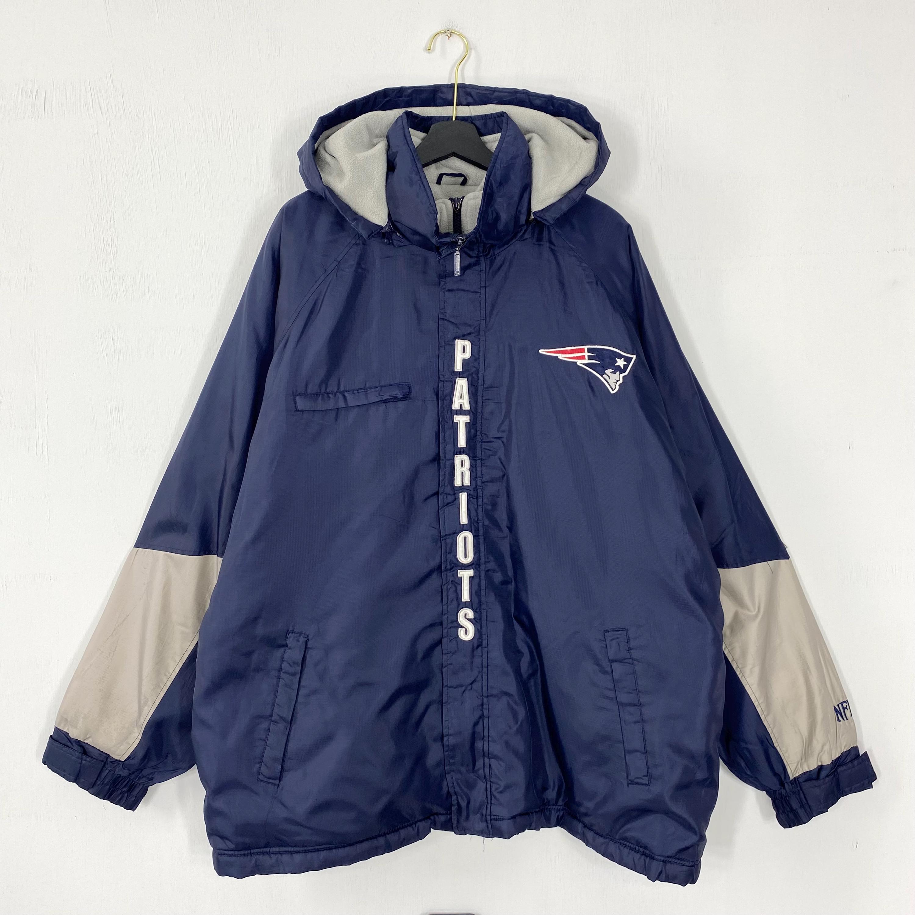 Vintage New England Patriots NFL Full Zip Puffer Jacket New
