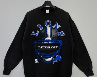 detroit lions vintage sweater