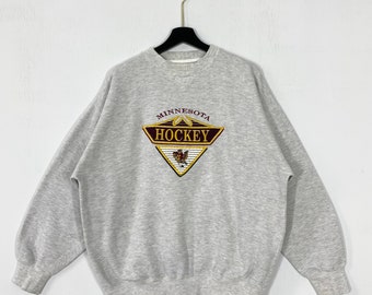 Vintage jaren '90 Universiteit Minnesota Sweatshirt Minnesota Crewneck Minnesota Trui Pullover Minnesota Golden Gophers Geborduurd Logo XLarge