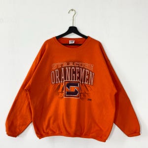 Vintage 90s Syracuse University Sweatshirt Syracuse University Crewneck Syracuse Sweater Pullover Syracuse Orange Print Logo XLarge
