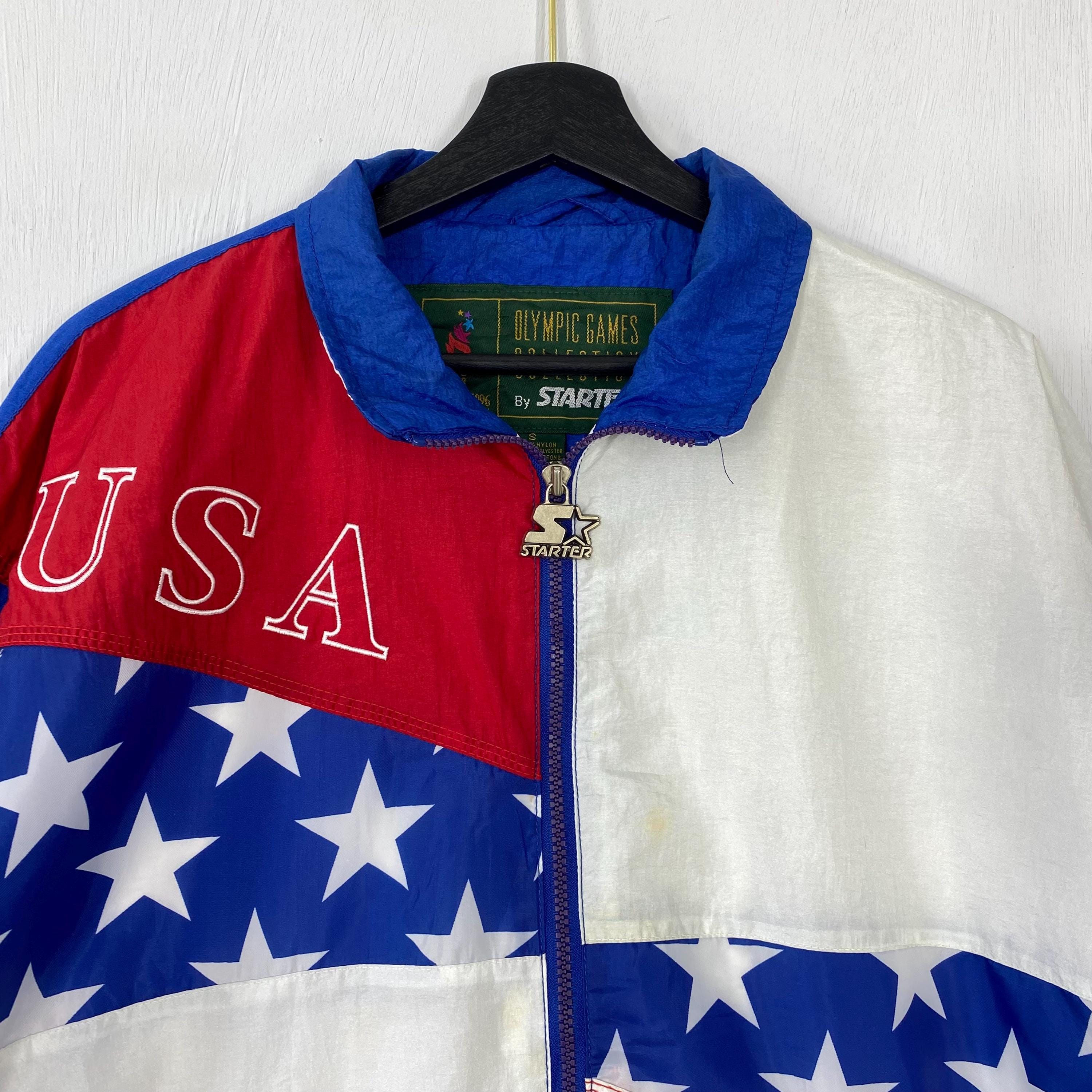 Vintage 90s USA Atlanta Olympics Jacket Windbreaker Starter
