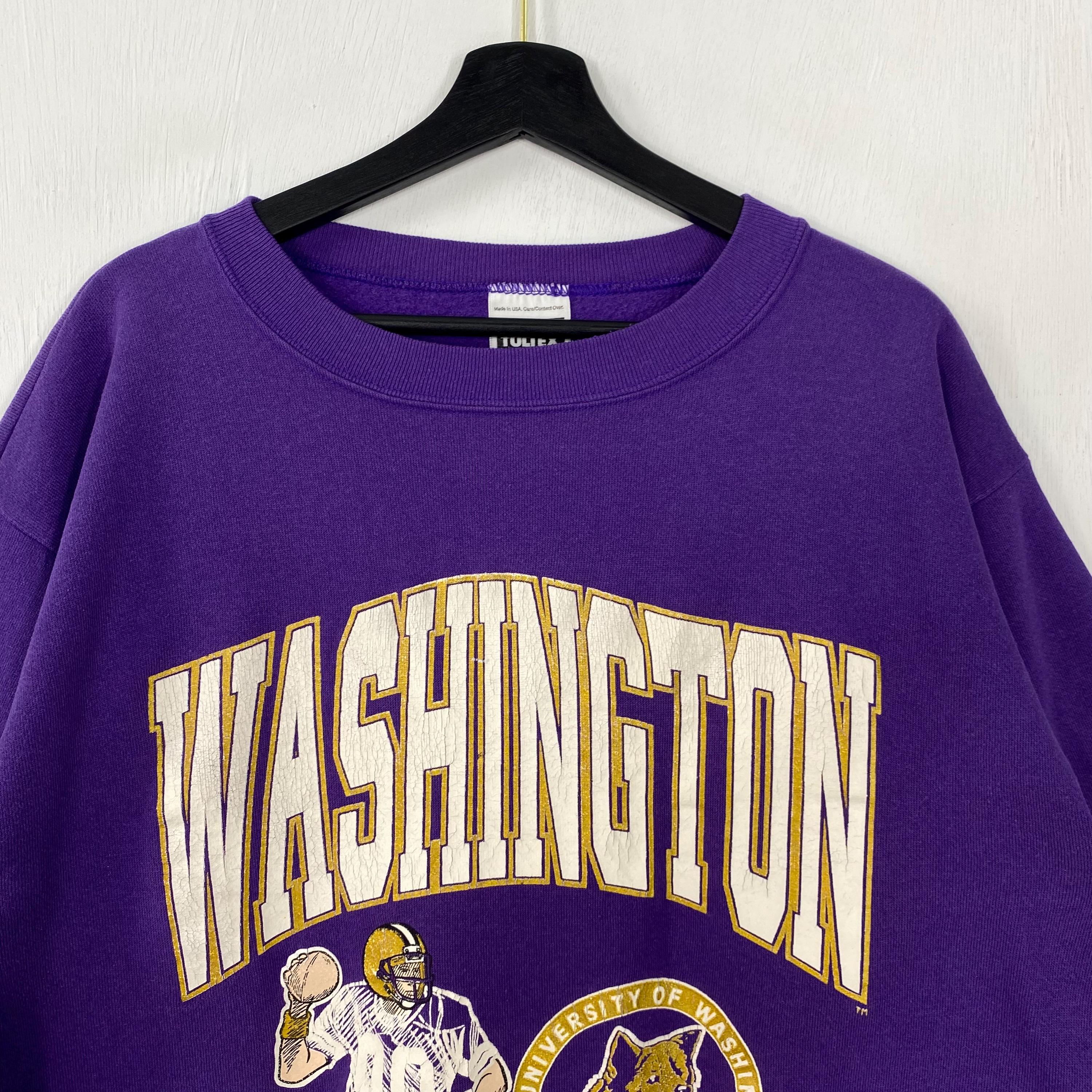 Vintage 90s University Washington Sweatshirt Crewneck Pullover 