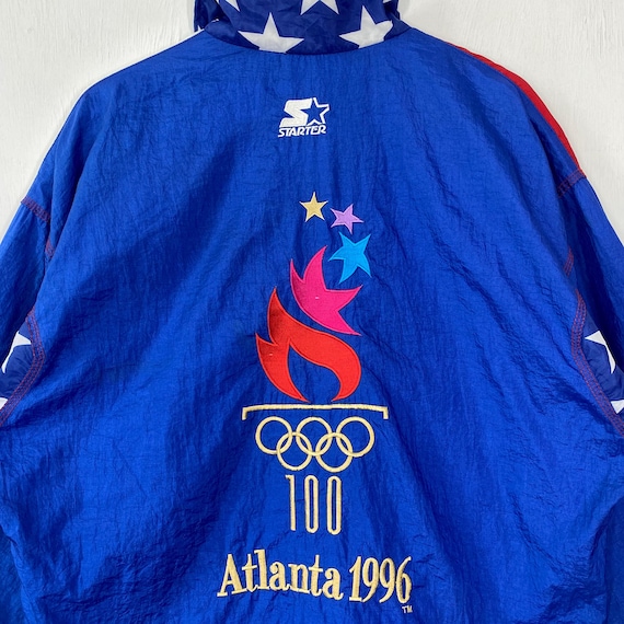 Vintage 90s USA Atlanta Olympics Jacket Windbreaker Starter