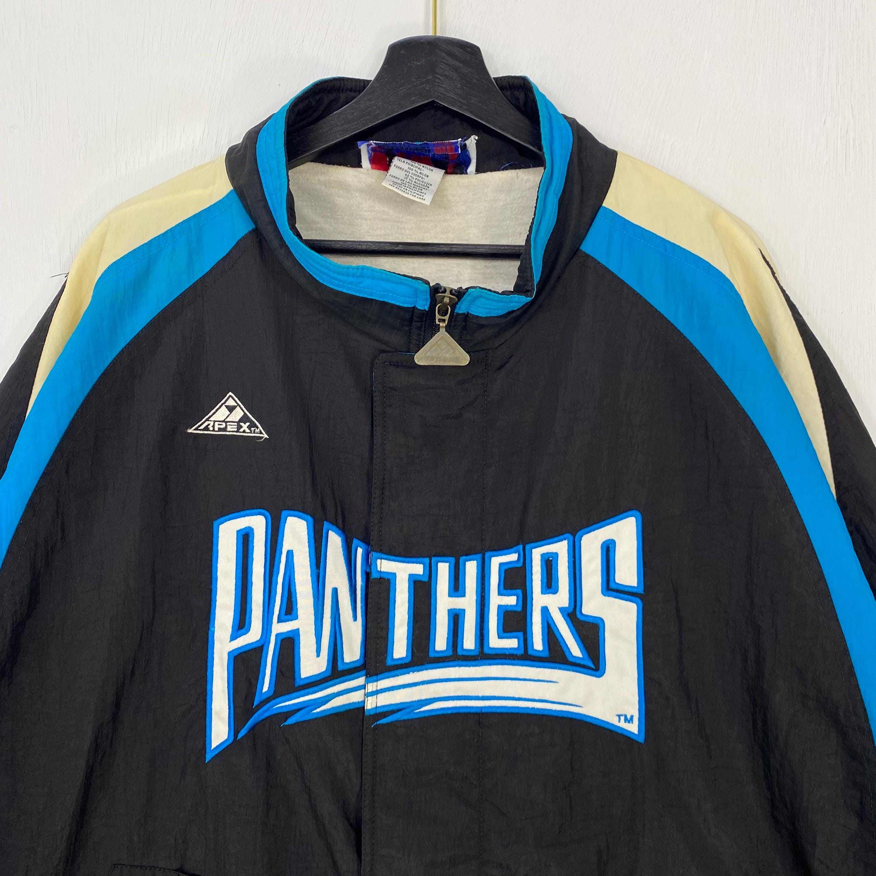 Vintage 90s Carolina Panthers Windbreaker Jacket NFL Sportswear