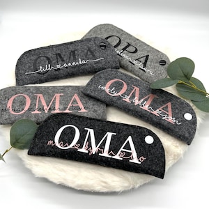 Glasses case Grandma Grandpa personalized - with names of grandchildren