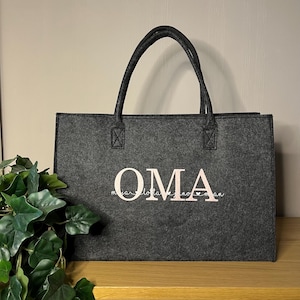 Shopper OMA personalisiert - Einkaufstasche - mit Namen der Enkelkinder