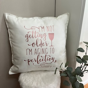 Pillow Wine Lover Personalized Saying Birthday