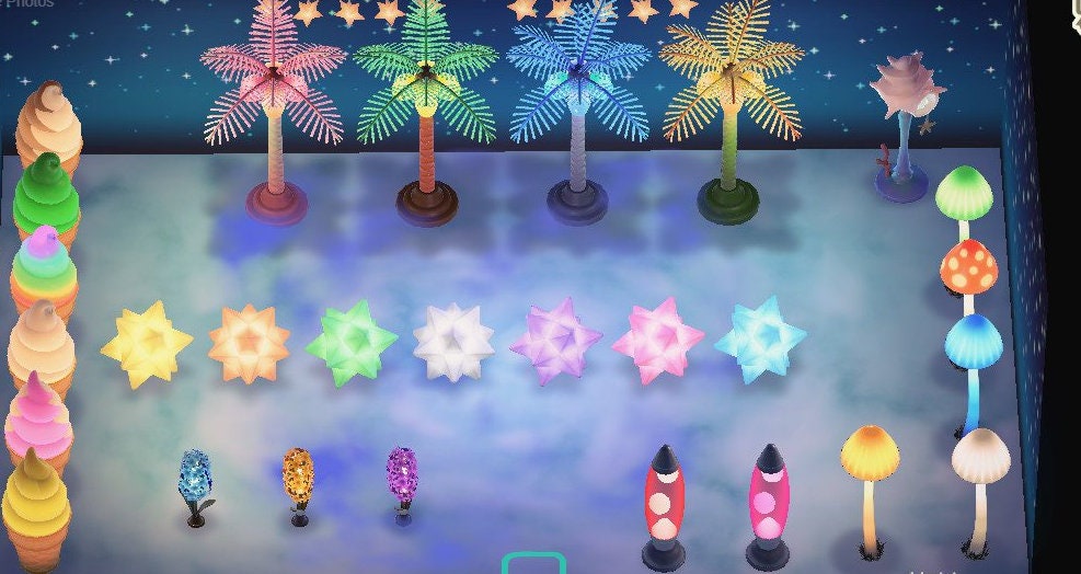 ACNH Lamps & Lights Set/Bundle l Nova Lights l Palm Tree Lamps Etsy