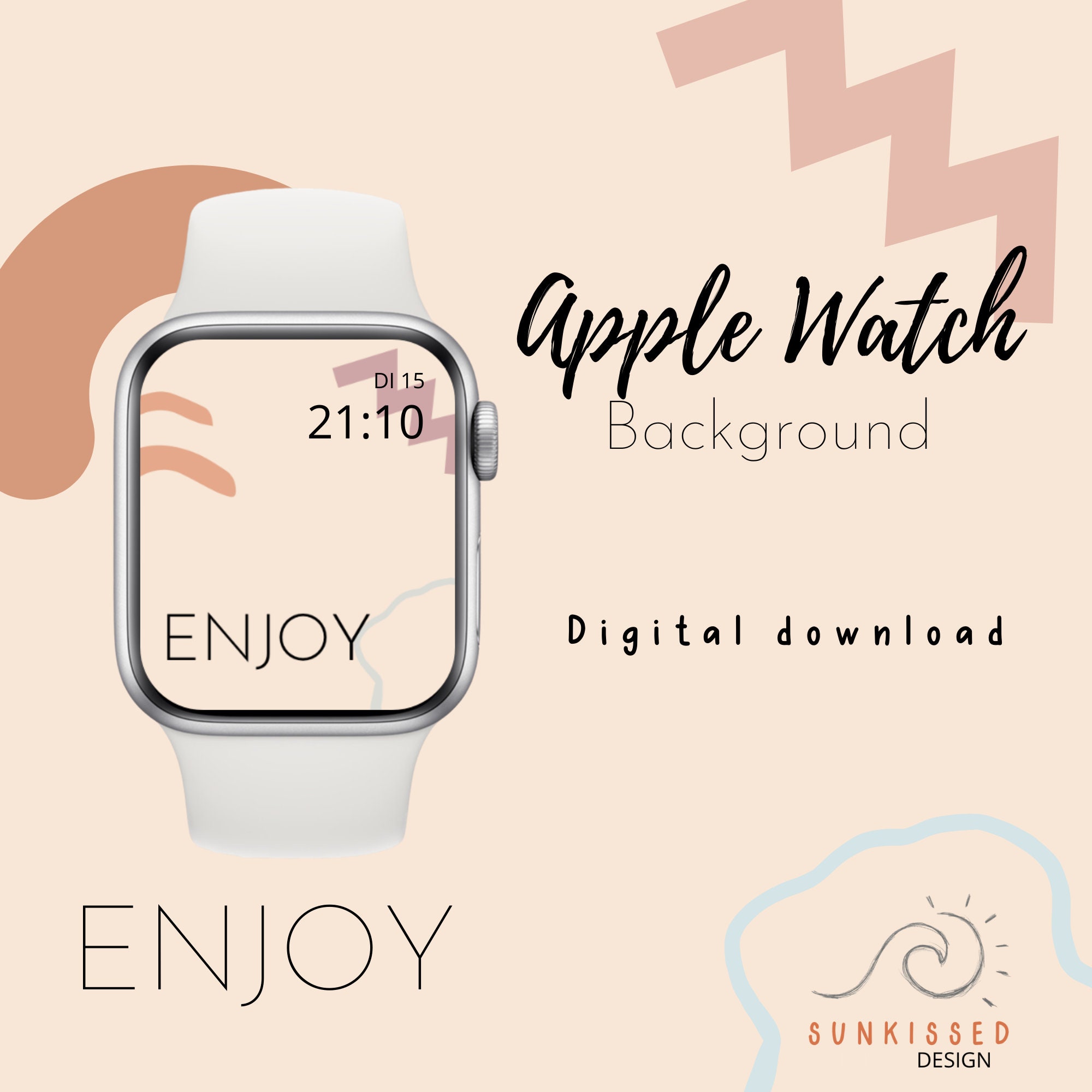 Apple Watch Background ENJOY Apple Watch Background - Etsy