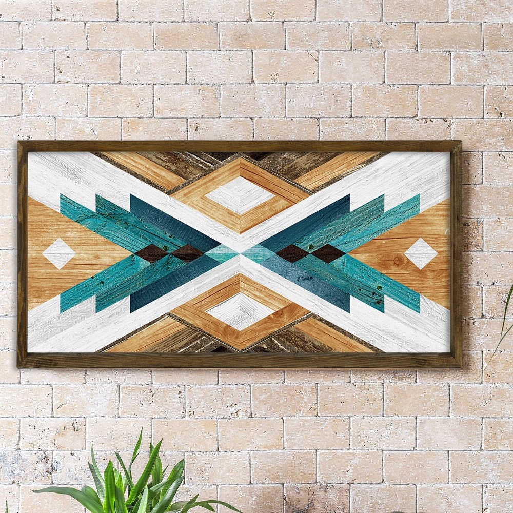 Geometric Wood Wall Art Wood Wall Art Reclaimed Wood Wall - Etsy Canada