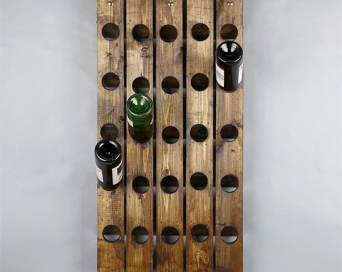 Wood Wine Rack | Wood Wine Rack RUSH ORDER Large Pine Finish 15 20 25 ...