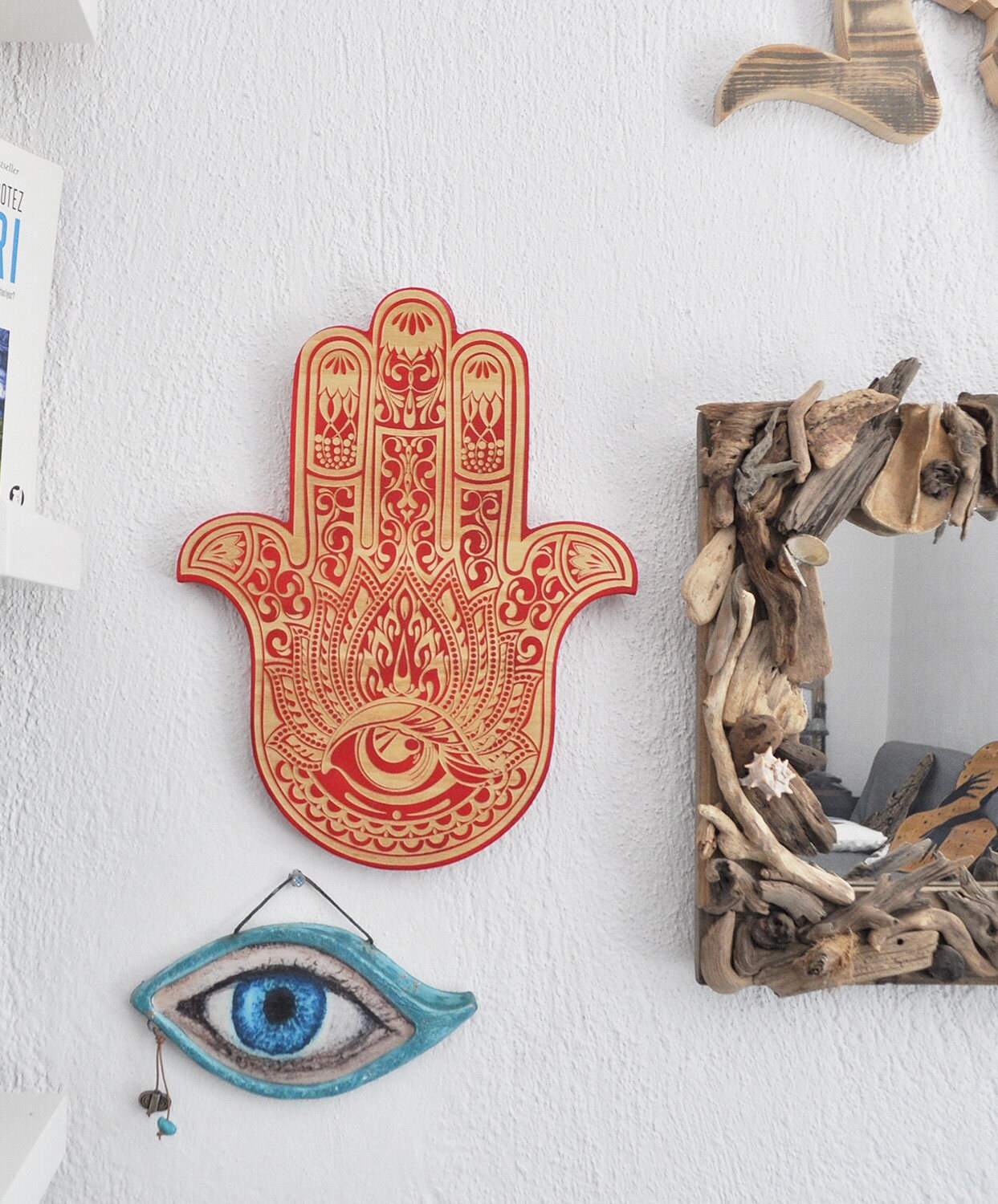 Hamsa El Hamsa Wall Art Hamsa Wall Decor Hamsa Hand of Hamsa Etsy