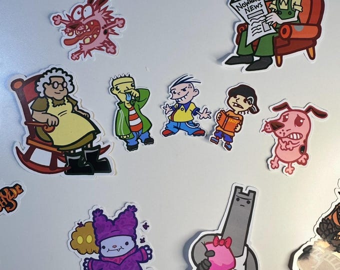Cartoon Lettering Stickers Cartoon Classic Stickers, Nostalgia Cartoon Decals - Etsy