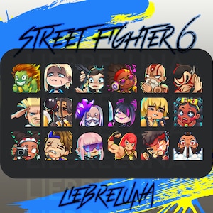 STREET FIGHTER EMOTES | 18 emotes for Twitch & Discord | Stream Assets