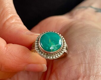 Turquoise Sterling Silver 6.5 Ring