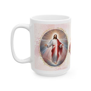Custom Divine Mercy Coffee Cup, Catholic Gift, Religious Mug, Christian Present, Prayer Cup, Inspirational Drinkware, Confirmation Gifts