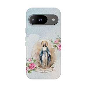 Heilige Maria Google Pixel Tough Case | Katholisches Geschenk | Jungfrau Maria Design | Schützende, inspirierende Hülle für Vertrauen, Stärke und Schutz