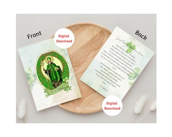 de voeux Saint Patrick | carte de correspondance irlandaise | de prière catholique | Cadeau irlandais | Carte de la Saint-Patrick en téléchargement numérique