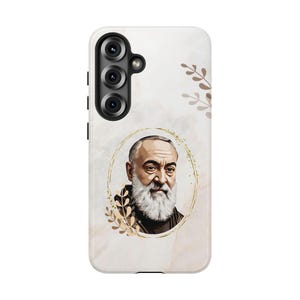 Saint Padre Pio Samsung Galaxy Tough Case | Catholic, Religious Gift | Protective, Inspirational Samsung Case | Patron St of Healing & Faith
