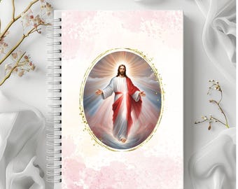 Divine Mercy Digital Notebook | Catholic Prayer Journal PDF | Jesus I Trust in You Printable | Faith Journal | Instant Download