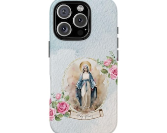 Virgin Mary Phone Cover, Catholic Cell Phone Tough Case for Iphone