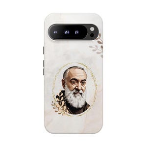 Saint Padre Pio Google Pixel Tough Case | Catholic, Religious Gift | Protective, Inspirational Google Case | Patron Saint of Healing & Faith