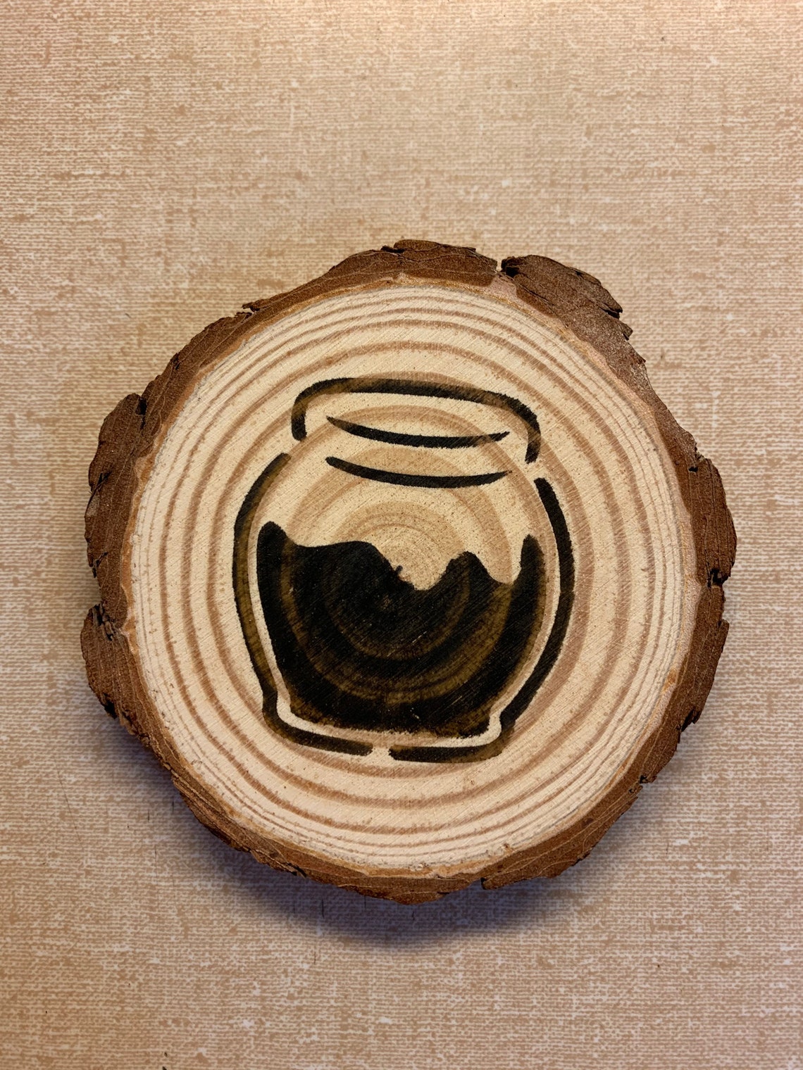 Handmade wood burned coasters Etsy